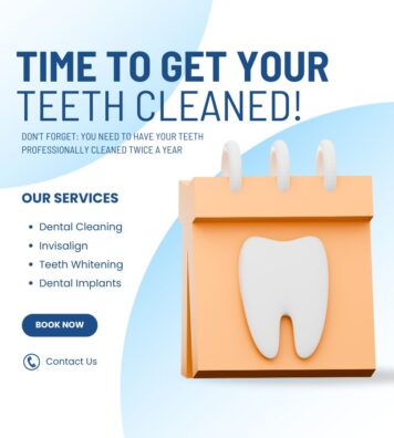 White and Purple Modern Dental Care Clinic Services Instagram Post